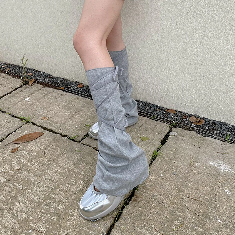 Новые женские носки Y2k милые гетры для девочек вязаные бандажные чехлы ног