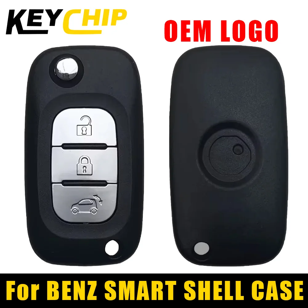 

KEYCHIP для Mercedes Benz Smart Fortwo 453 Forfour 2015 2016 2017 CWTWB1G767 TWB1G767 откидной складной чехол для ключа автомобиля