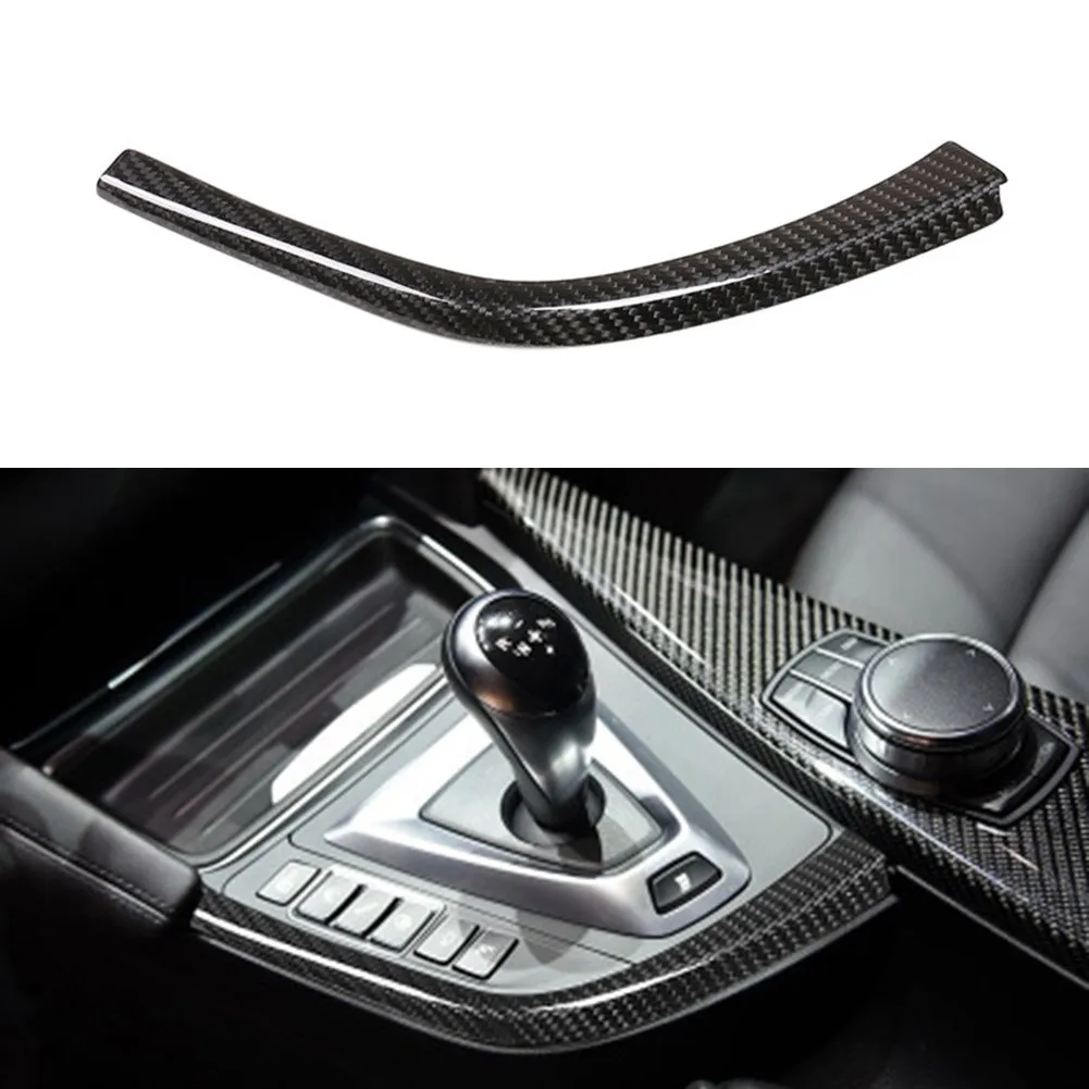 

1 Pc Car Trim Carbon Fiber For BMW M3 M4 F80 F82 2014-2019 Gear Panel Shift Strip