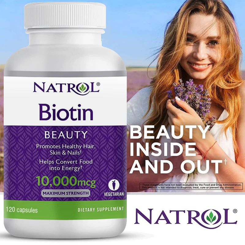 

Biotin Beauty Tablet, Promotes Healthy Hair, Skin and Nails, Helps Support Energy Metabolism and Helps Convert Food Into Energy