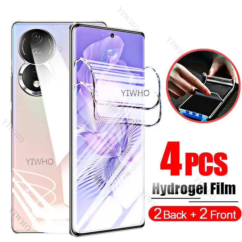 

4 шт., гидрогелевые Защитные пленки для Huawei Honor 80 Pro SE GT