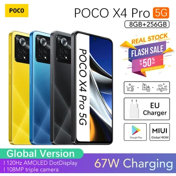 POCO X4 Pro 5G 8GB 256GB Phiên Bản Toàn Cầu 5G | 108MP Ba Camera | 120hz AMOLED | 67W Turbo Sạc | Chính Hãng