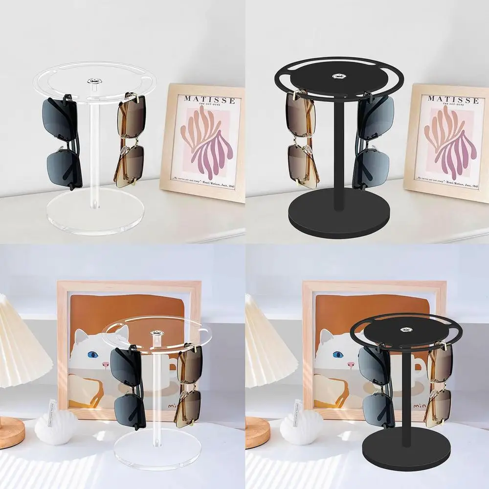 

3 Slots Eyeglasses Display Rack 360 Degree Rotating Sunglasses Organizer New Holder Stand for Tabletop