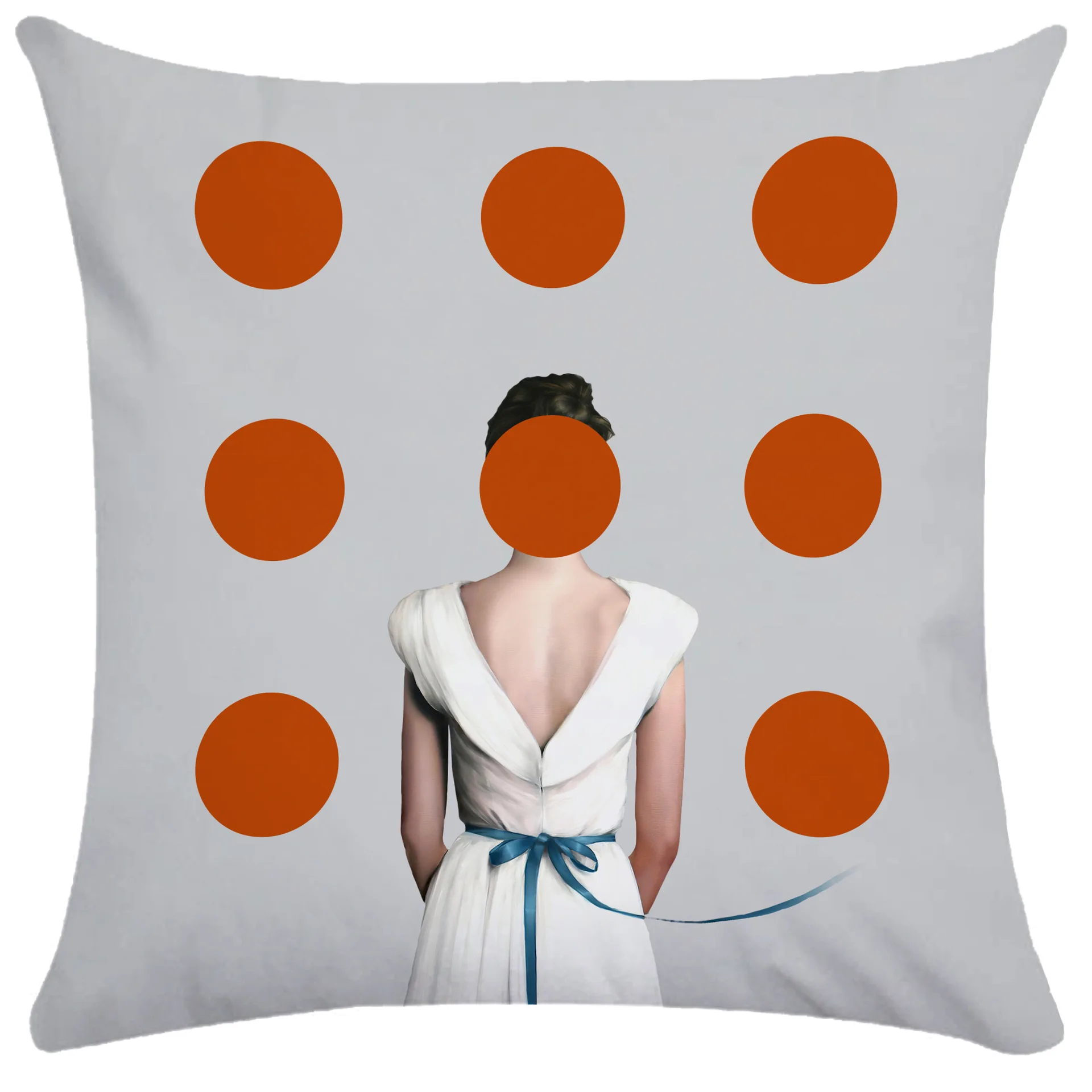 2022 Top Fashion Throw Pillows Nordic Morandi Abstract Pretty Women Brown Cushion Cover Home Decor Luxury Designer Pillowcase |
