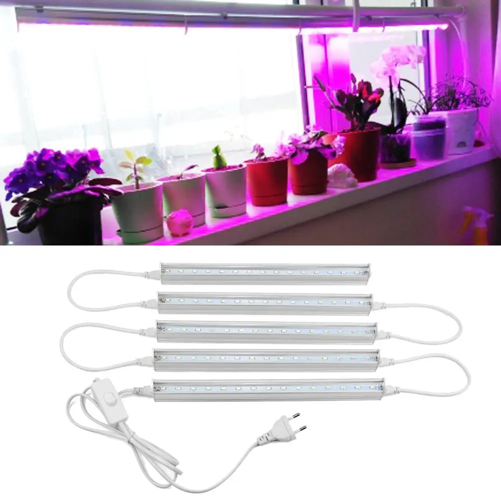 220V 110V LED plant grow Lamp full spectrum grow bar light t5 tube home indoor greenhouse gardening growth bulb EU Plug US Plug