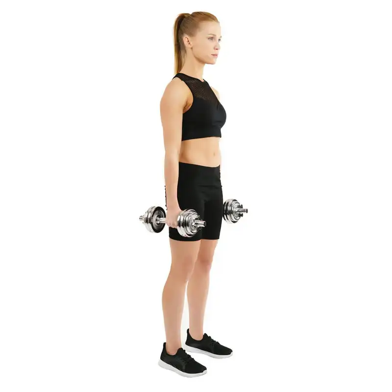 

LB Chrome Dumbbell Weight Set Hand Weights with Carry Case (Pair) NO. 014