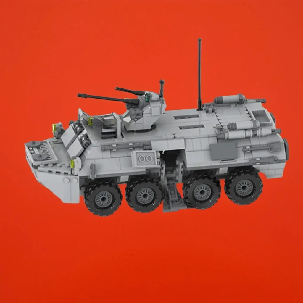 Фото НОВИНКА: Набор для сборки модели БТР-82А (1:33) из 798 деталей MOC, конструктор с минифигурками, коллекционный подарок для дома и демонстрации №1