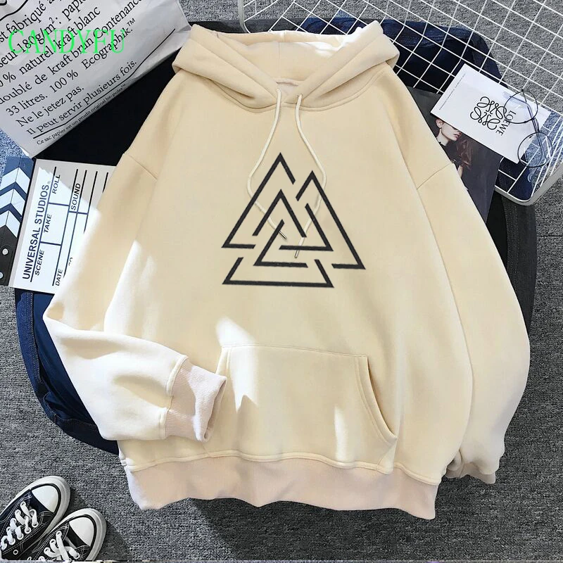 

Beautiful Geometry Printed Hood Winter Female Oversized Hoodie Unisex Graphic Harajuku Kawaii Sweatshirt Streetwear Men Clothing
