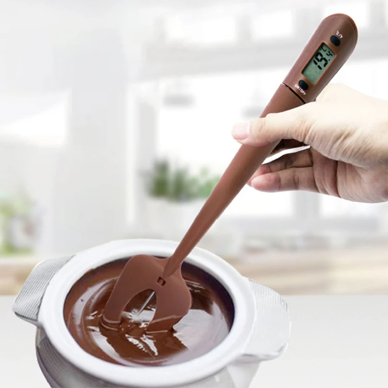 

Digital Spatula Thermometer Baking Cooking Candy Chocolate Temperature Sensor Meter Kitchen Silicone Cream Butter Cake Scraper
