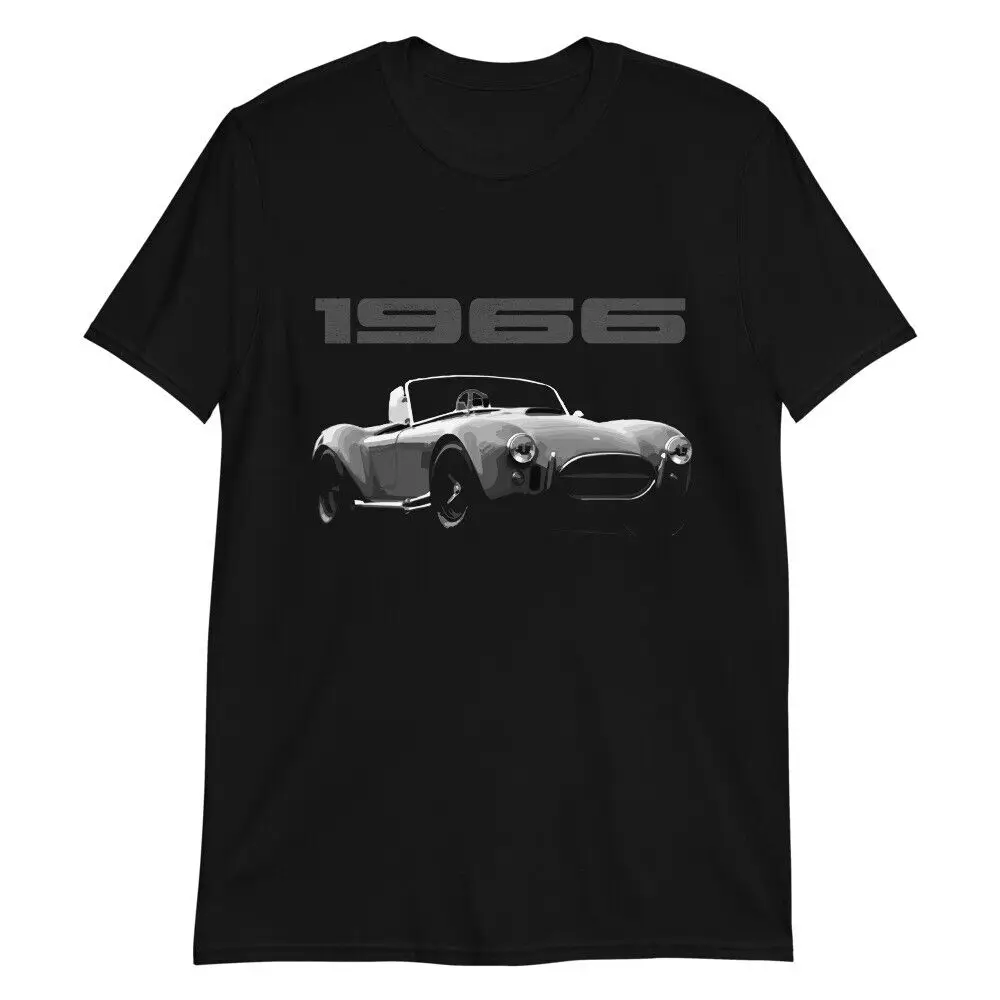 

1966 Cobra 427 Roadster Antique Muscle Car T-Shirt Short Sleeve Casual 100% Cotton O-Neck Summer Mens T-shirt Size S-3XL