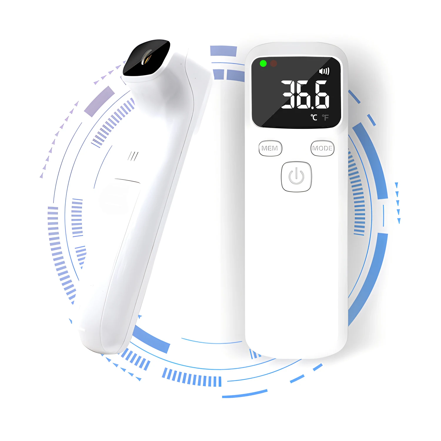 Инфракрасный цифровой термометр многофункциональный бесконтактный прибор для