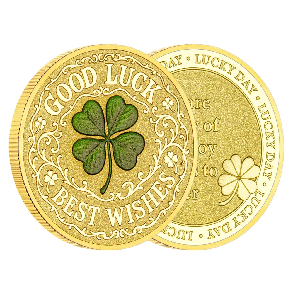 

Позолоченная монета "Сообщение четырехлистного клевера"