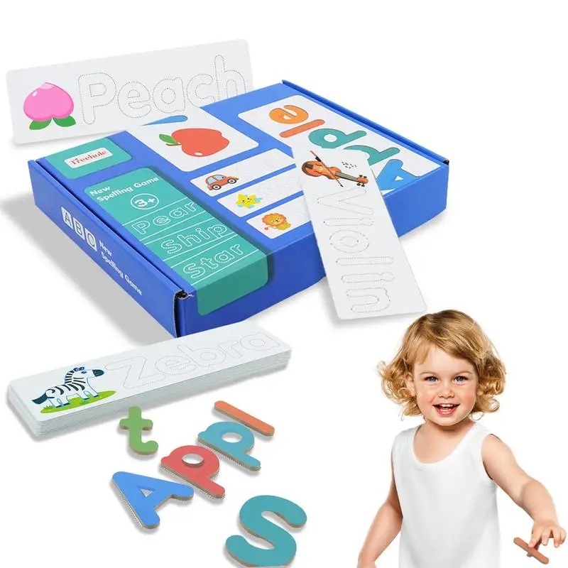 

Spell Matching Letter Game See & Spell Matching Letter Game For Preschool Kids Letter Jigsaw Puzzle Toys For Kids Montessori