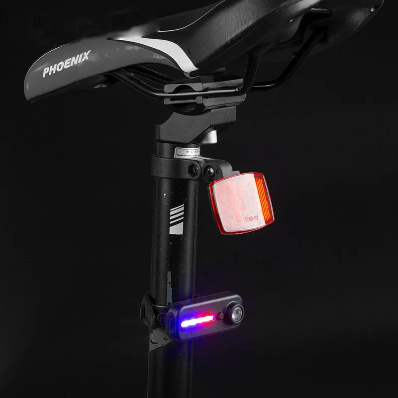 

Красно-синий наплечный полицейский фонарь с зажимом USB зарядка мигающий фонарик Безопасность велосипед предупредительный фонарик