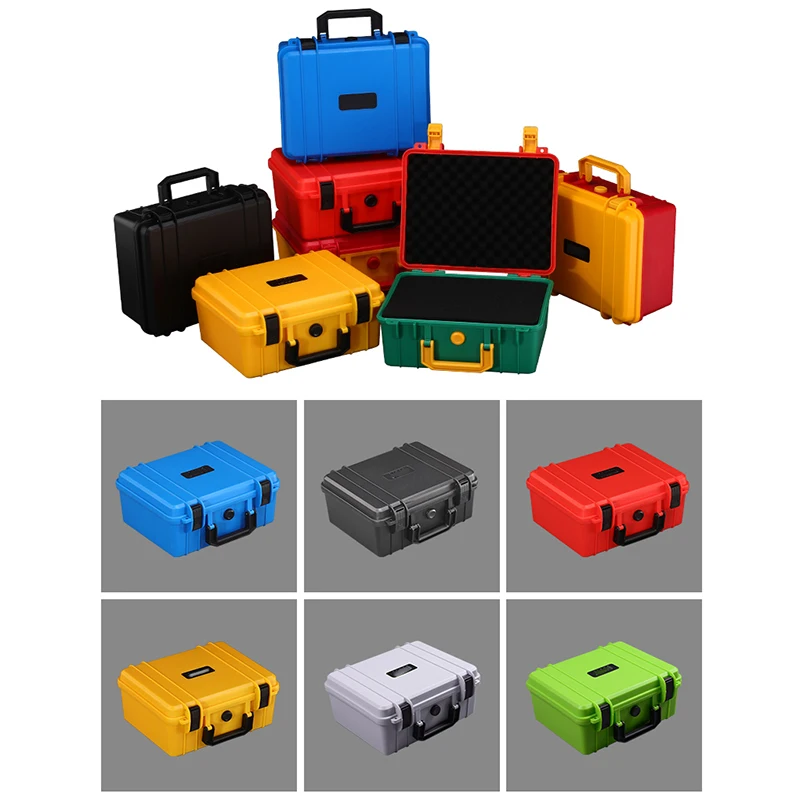 280X240X130Mm Safety Instrument Tool Box ABS Plastic Storage Toolbox Equipment Tool Case Outdoor Suitcase With Foam Inside 공구함