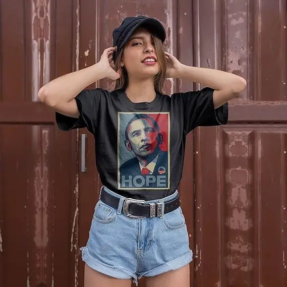 Мужские и женские футболки B.a.r.a.c.k O.b.a.m.a. Hope постеры рубашки для мужчин женщин Multi