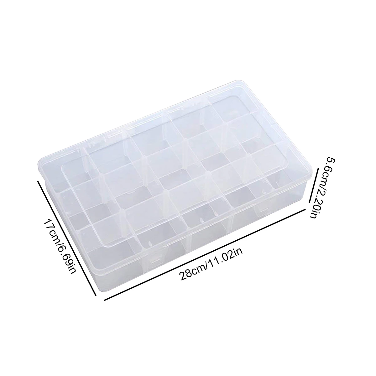 

Прозрачный настольный органайзер для ленты 15 ячеек