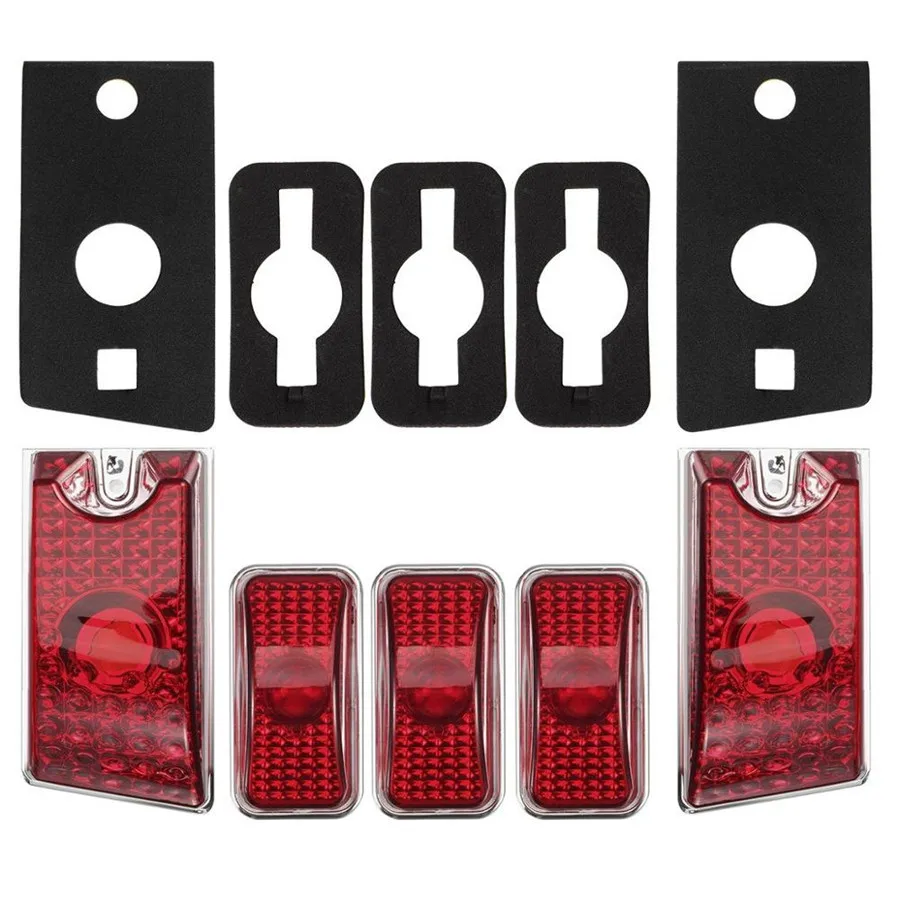 

Car Roof Warning Lights Lens Dome Housing Cover 5Pcs for Hummer H2 SUV 2003-2009