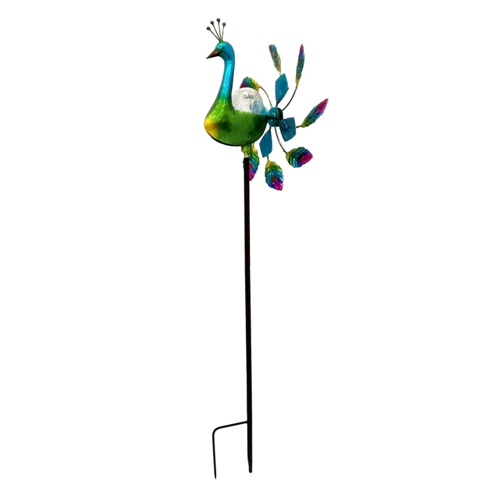 

Solar Light Windmill Stress Relief Patio Backyard Stake Night Lamp Ball Lampshade Lawn Path Landscape Decoration
