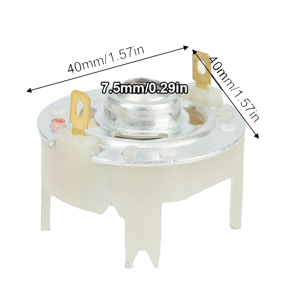 Держатель для карбоновых щеток 40*40*35 цвет белый 12-24 В запчасти замены углерода RS775