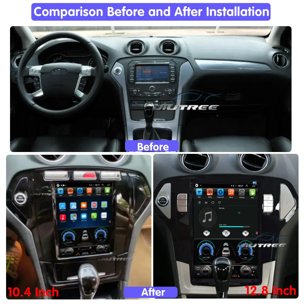 Автомобильный мультимедийный плеер в стиле Tesla с GPS и навигацией для Ford Mondeo Fusion mk4