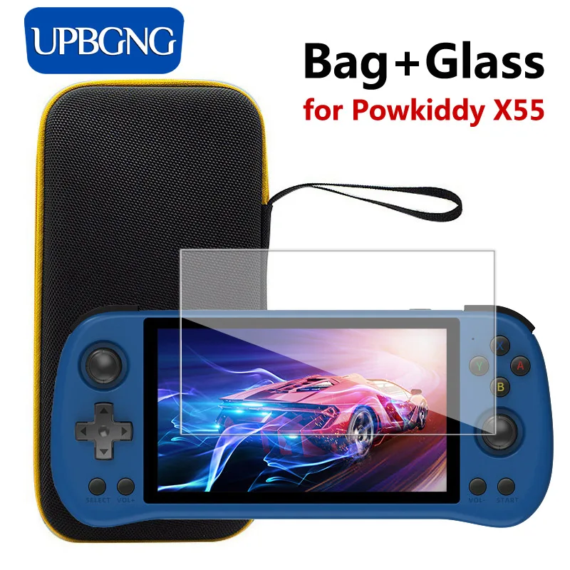 Стекло + сумка для Powkiddy X55 защита экрана пленка из закаленного стекла и EVA