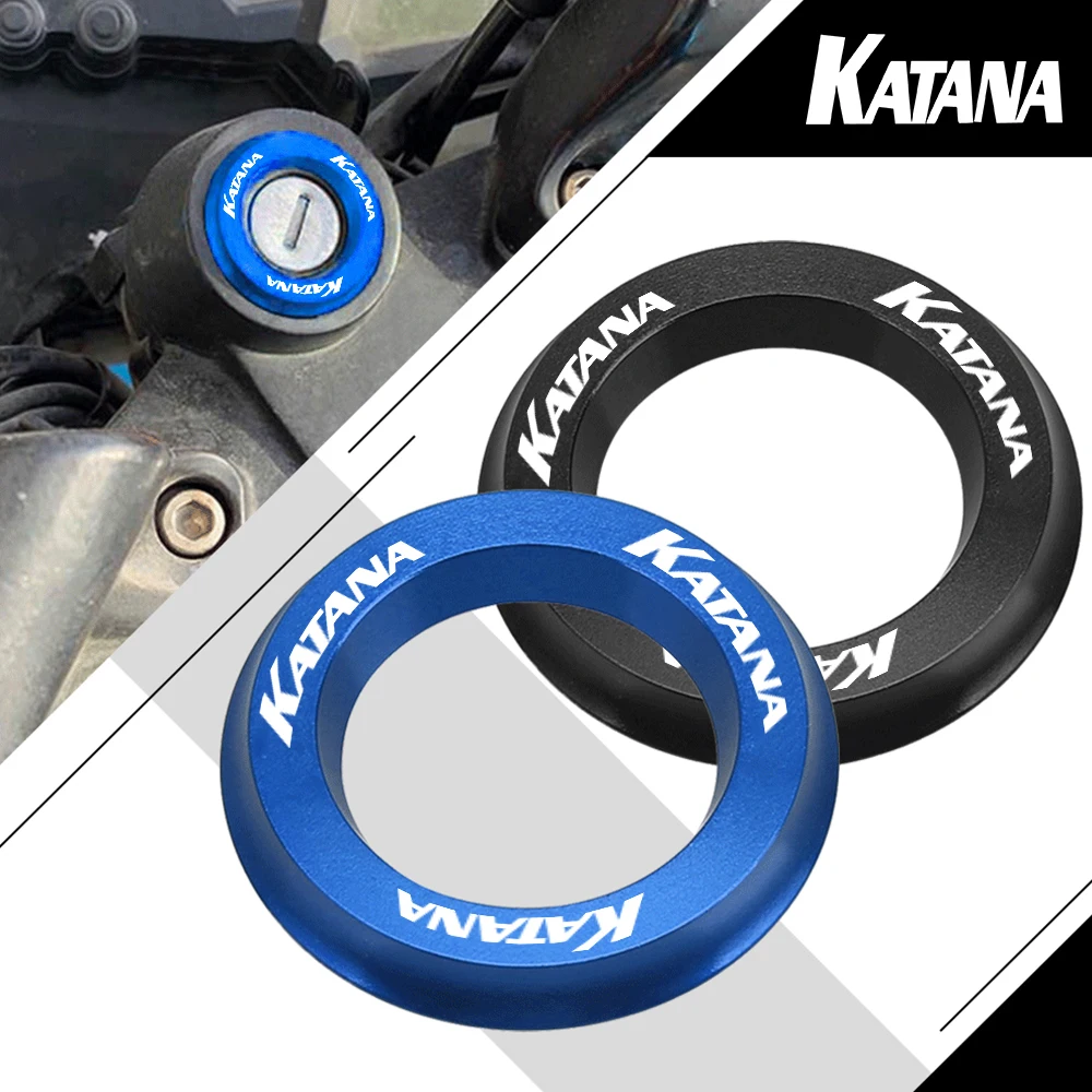 

Motorcycle Ignition Cover Key Switch Ring Decorative Ring CNC Aluminum Accessories FOR SUZUKI KATANA 600F 750F Katana 1989-2007