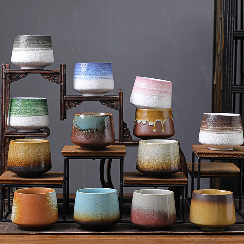 

Large Ceramic Tea Cup Porcelain Teacups Teaware Japanese Kung Fu Tea Set Water Cup Master Cup Single Cup Pottery Cup Stoneware