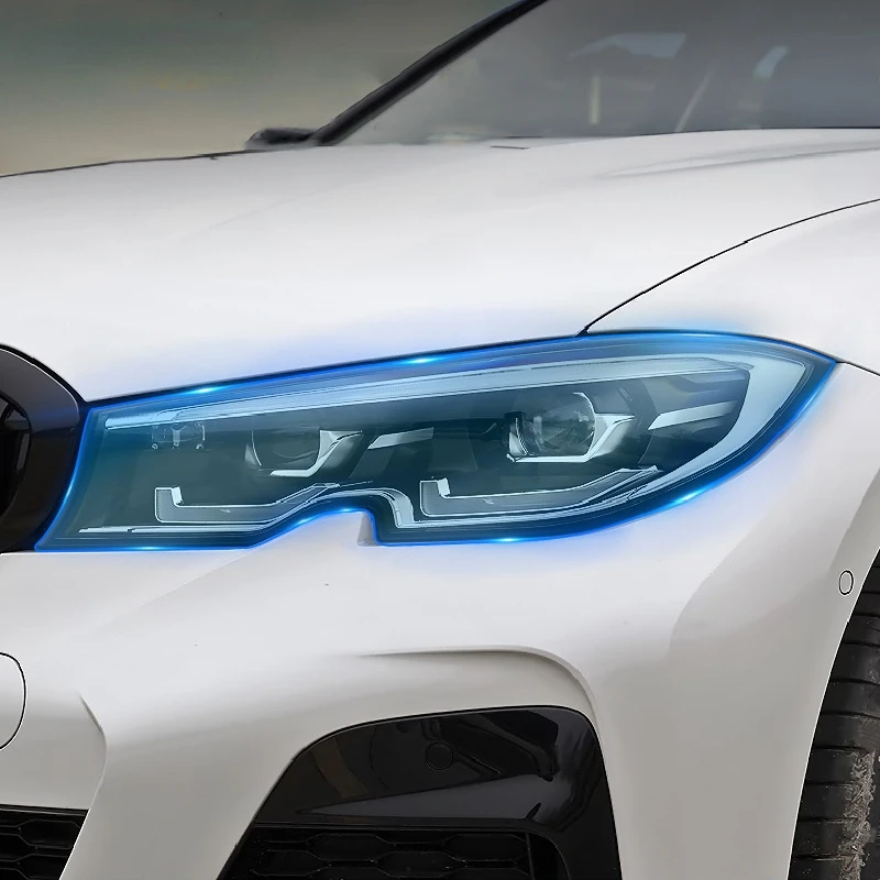 

Для BMW серии 3 G20 G21 2019-2022 Автомобильная передняя фара Свет против царапин ТПУ прозрачные аксессуары