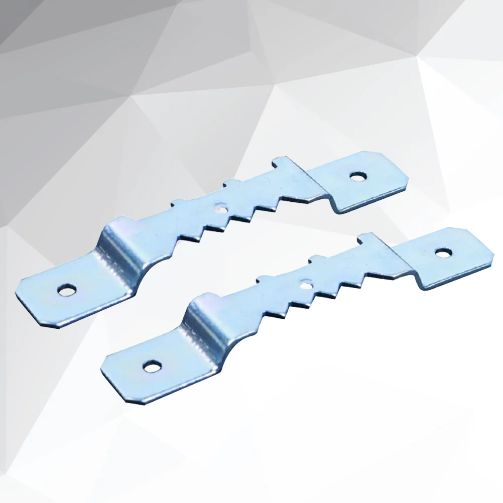 

10Pcs Hooks Sawtooth Picture Hangers Picture Frame Sawtooth Photo Frame Sawtooth Double Hole Metal Hook Hanger With Screws