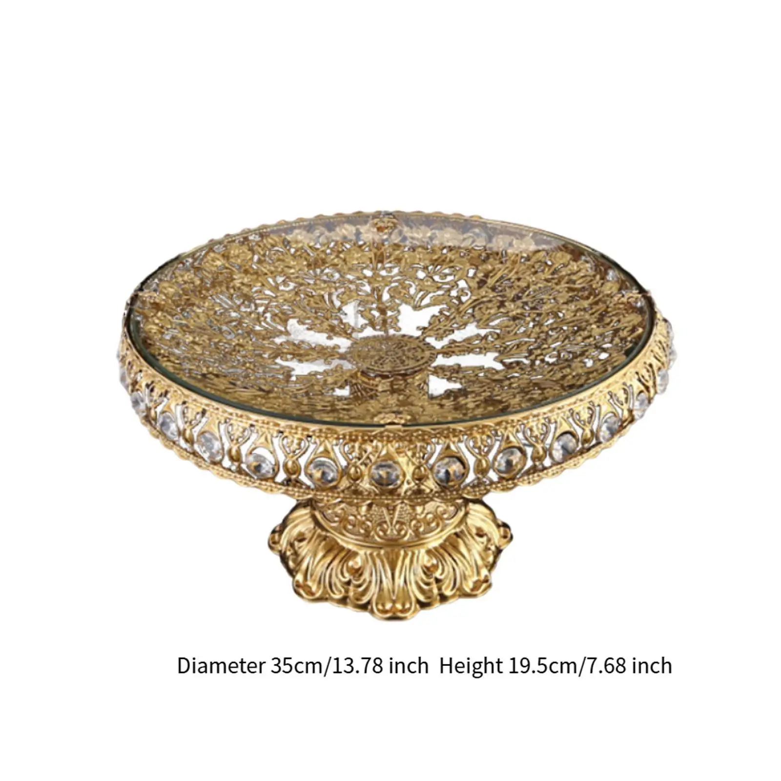 Стеклянная тарелка с фруктами домашний декор подставка для торта корзина хлеба