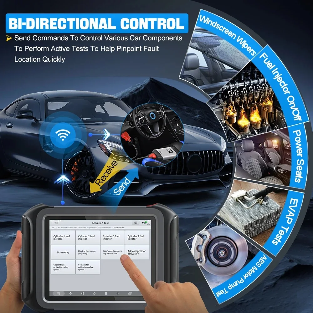 Диагностический сканер XTOOL D9S Pro для автомобилей, программатор ЭБУ, устройство для полной диагностики всех систем автомобилей, доставка со склада в США (art.: 3920dc6463ef0) - 3920dc6463ef0