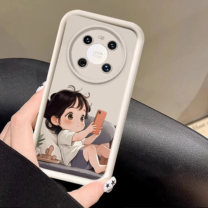 Пара мужских и женских чехлов для телефона Huawei P 20 30 40 Lite 50 Pro Mate Nova 3 4 Y 70 90 61 11i 12S 7 9 SE