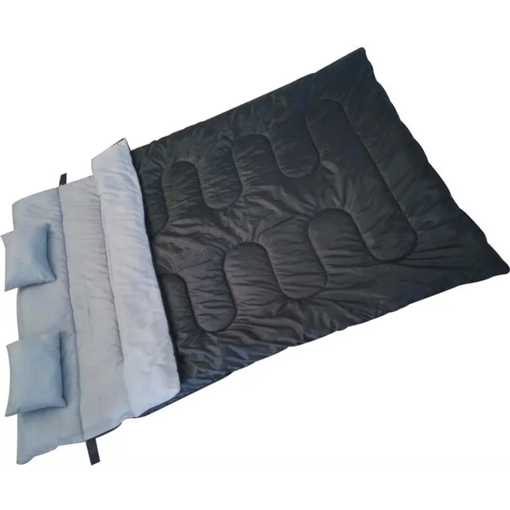 

Sleep Bag Waterproof with Two Pillows- Black