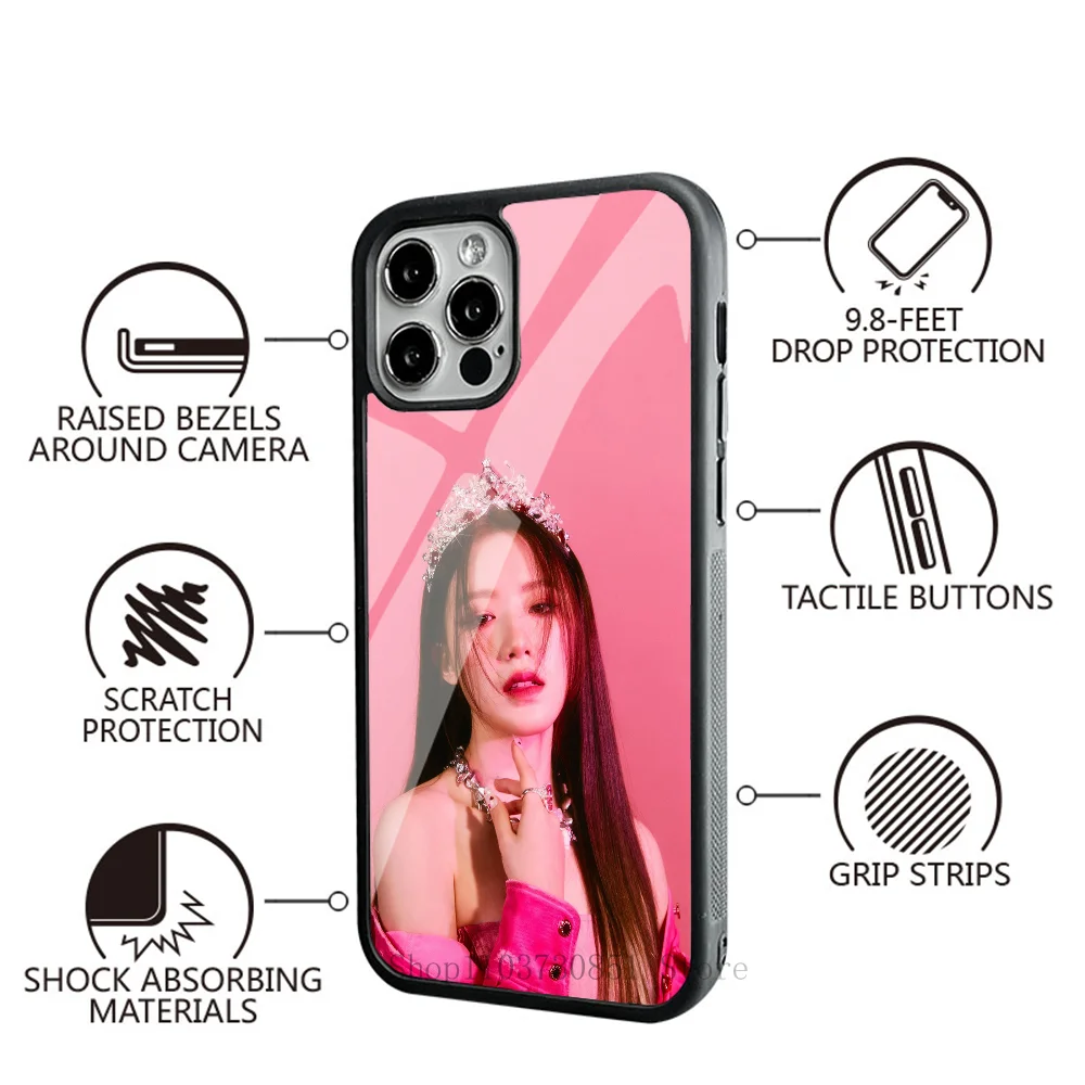 Чехол для телефона KPOP (G)I-DLE-Yeh Shu-Hua с сильным магнитом iPhone 15 14 13 Pro Max 11 12 мини-зеркало