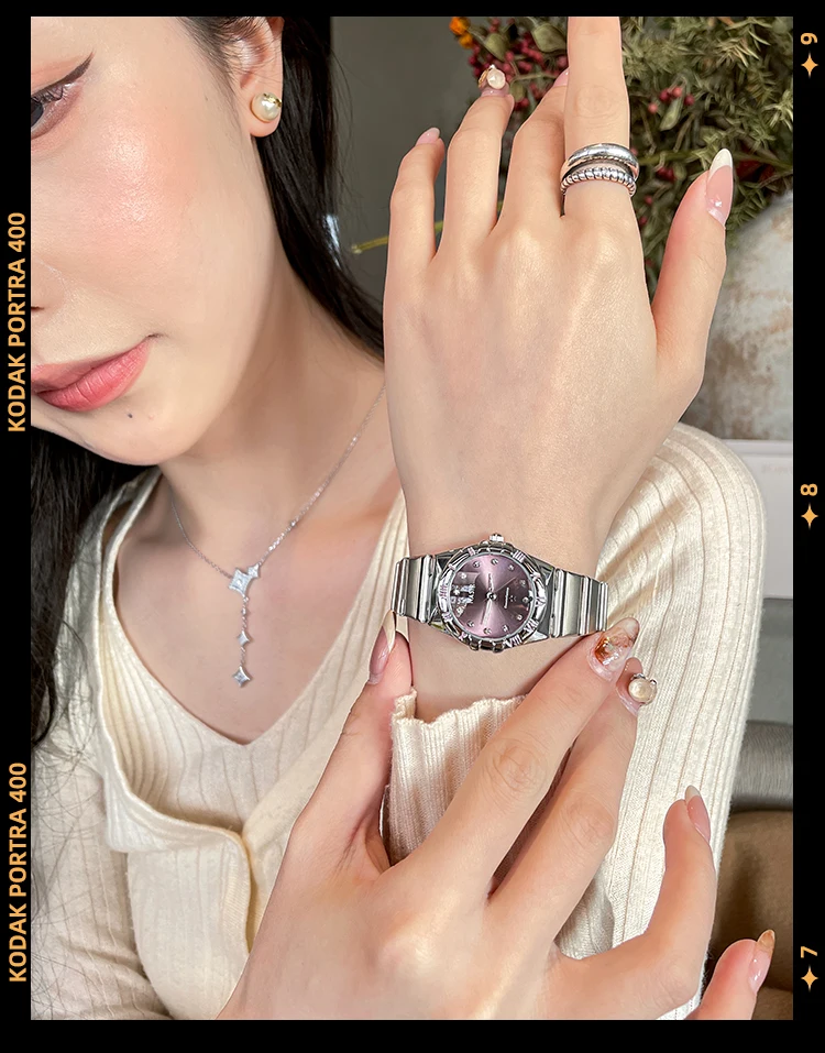 CILOA Лидер продаж женские механические часы изысканные кварцевые круглые