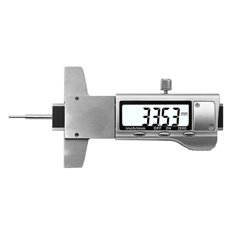 

J2FB Digital Tyre Tread Depth Gauge Tire Tread Checker Stainless Steel 0-25.4mm Meter Measurer Tool LCD Display for SUV