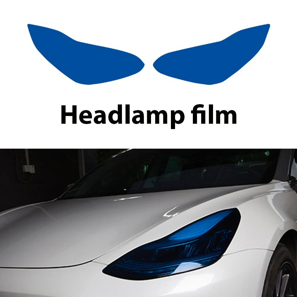 

For Tesla model3 car headlight Film Color Change Sticker Car Styling Sticker TPU Headlight Protective Film Accessories