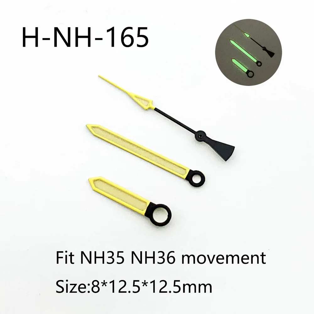 Watch Accessories Watch Pointer NH35 Hands Pointer Green/Blue Luminous Suitable For NH35/NH36 Movement