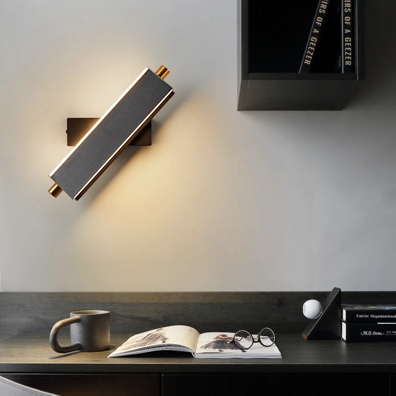

Modern Led Wall Lamps Living Room Bedroom Bedside Stairs Nordic Wall Lights Home Indoor Lighting Decor Lamp Fixture 350° Swivel