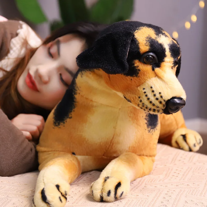 30-90CM Simulation German Shepherd Dog Plush Toys Lovely Military Dog Dolls Stuffed Soft Animal Pillow Birthday Gift For Kids