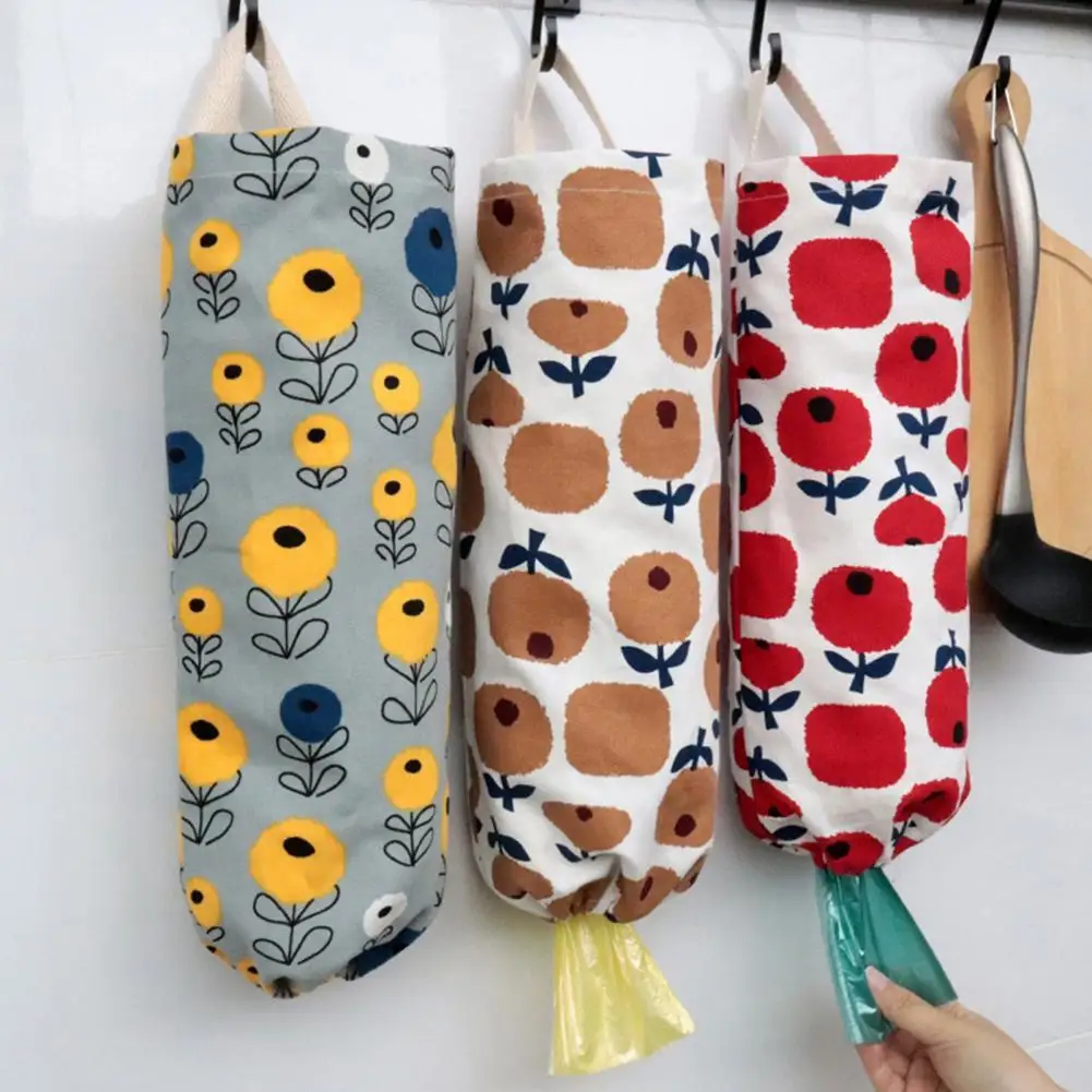 

Fadeless Scratch-proof Convenient Kitchen Shopping Garbage Bag Storage Pouch Garbage Bag Storage Holder for Kitchen