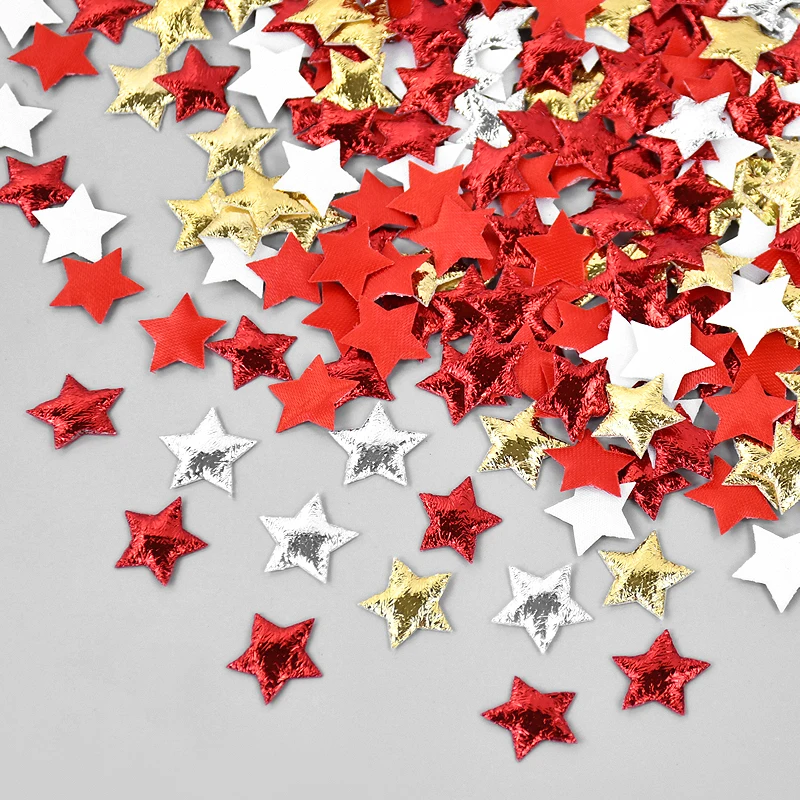 100 шт. золотые/серебряные звезды для дня рождения рождественской вечеринки декор