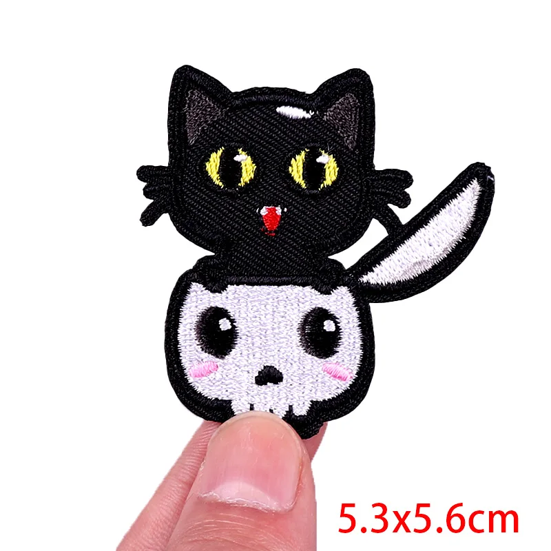 Нашивка С Вышивкой животных забавная нашивка с лягушкой патчи для одежды утюгом