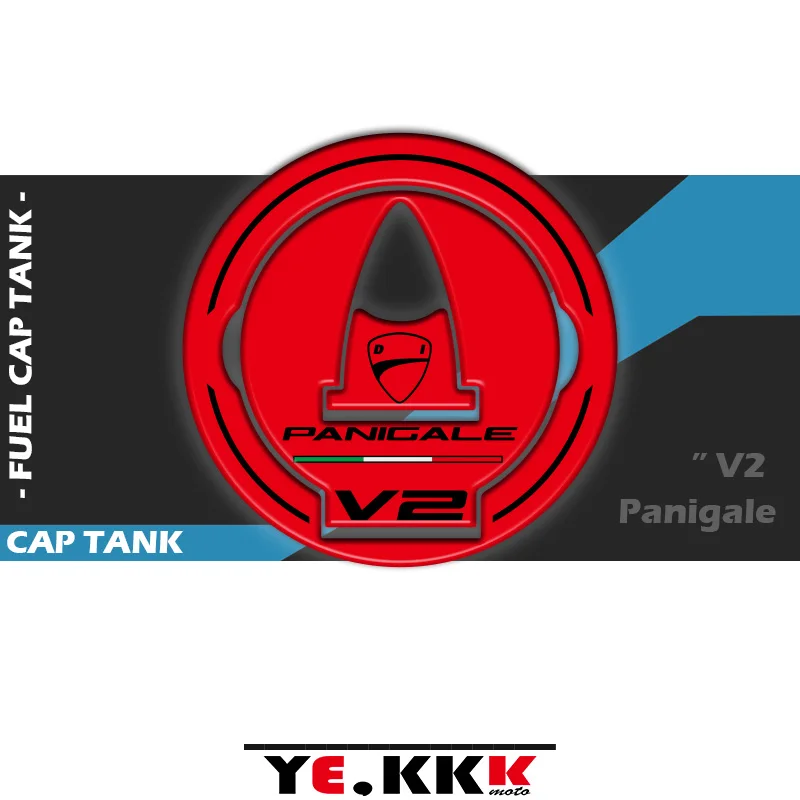 

Fuel Cap Tank Resin 3D Sticker Decal For Ducati PANIGALE V4 V4R V4S V4SP V2 Motorcycle Fuel Tank Cap 3D Decal Sticker