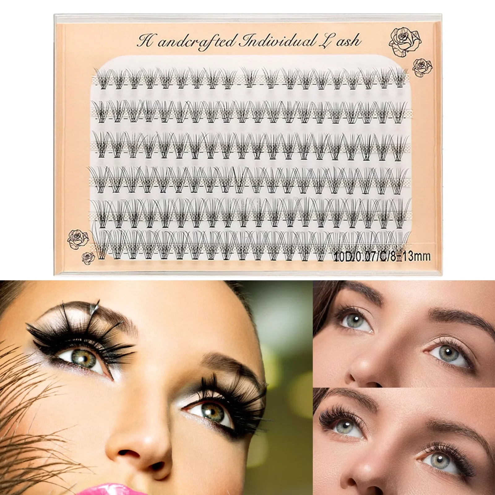 

NEW2023 Grafted Eyelashes Thick And Natural 6 Rows Of 120 1 Box Singlecluster False Eyelashes (8mm\9mm\10mm\11mm\12mm\13mm)