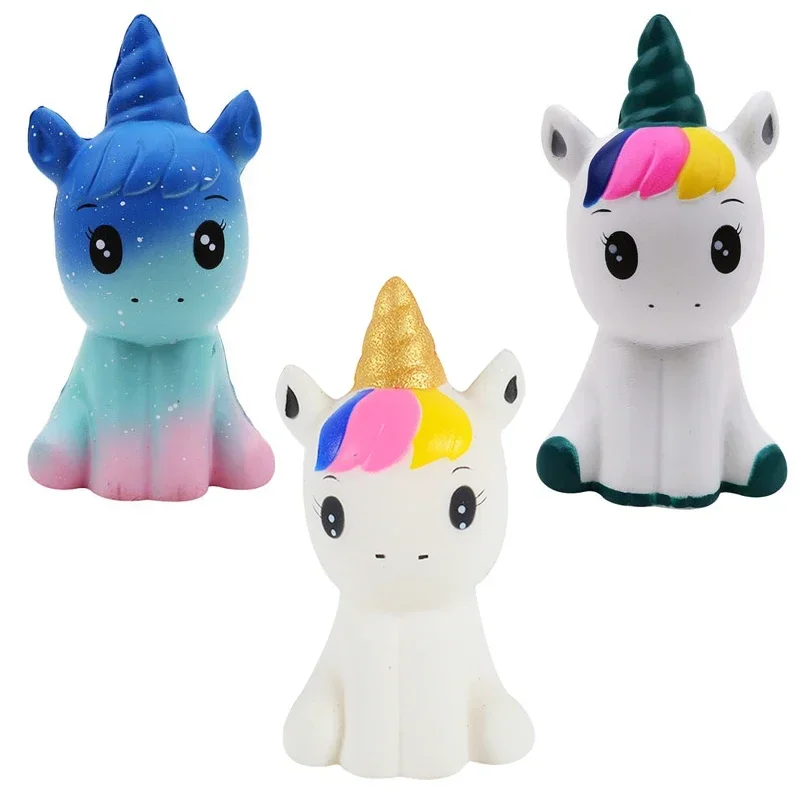 Jumbo Kawaii Galaxy Единорог мягкий торт панда хлеб Squishies крем ароматизированный медленно