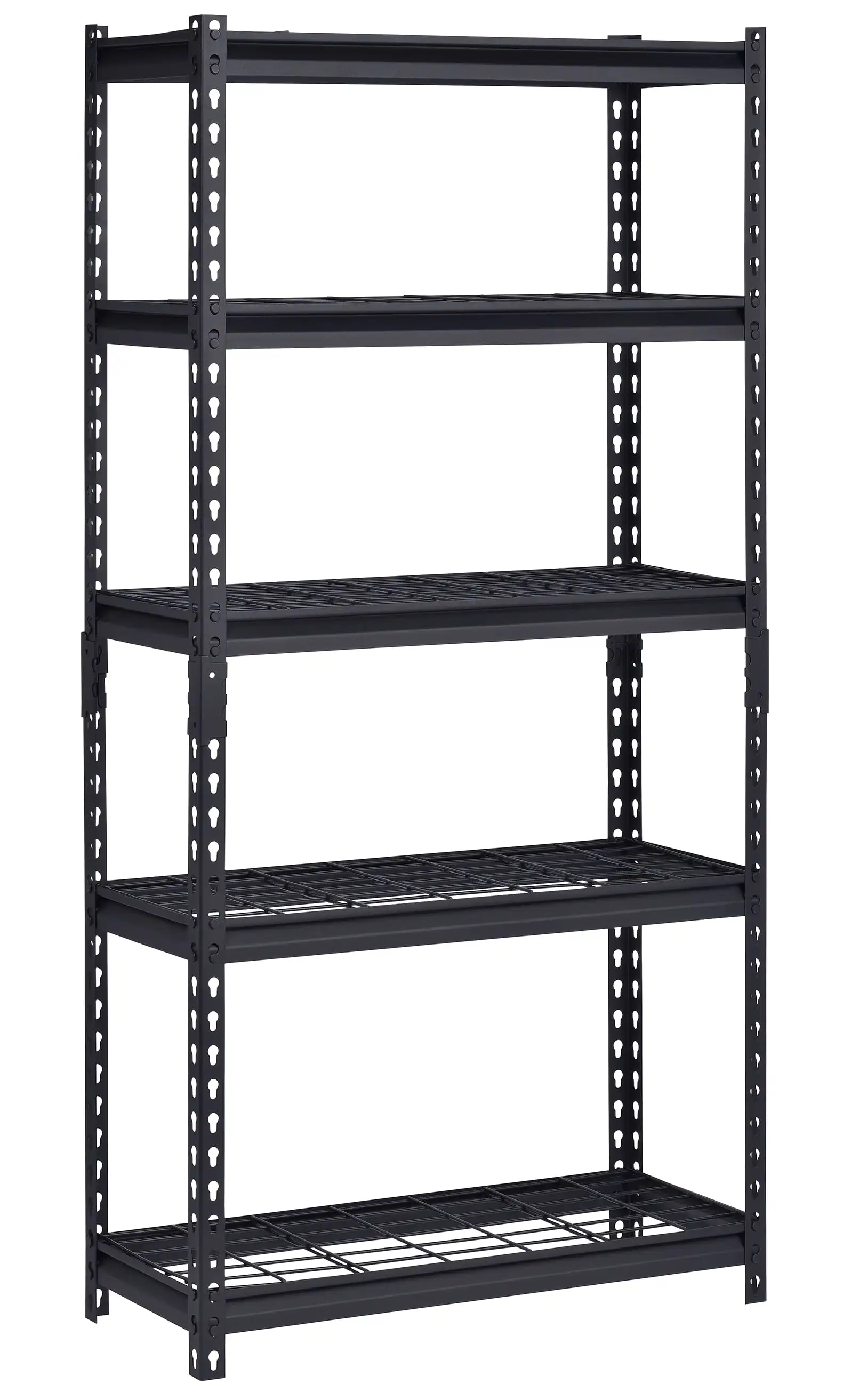 

Muscle Rack 30"W x 12"D x 60"H 5-Tier Steel Shelving; 500 lb. Capacity per Shelf; Black