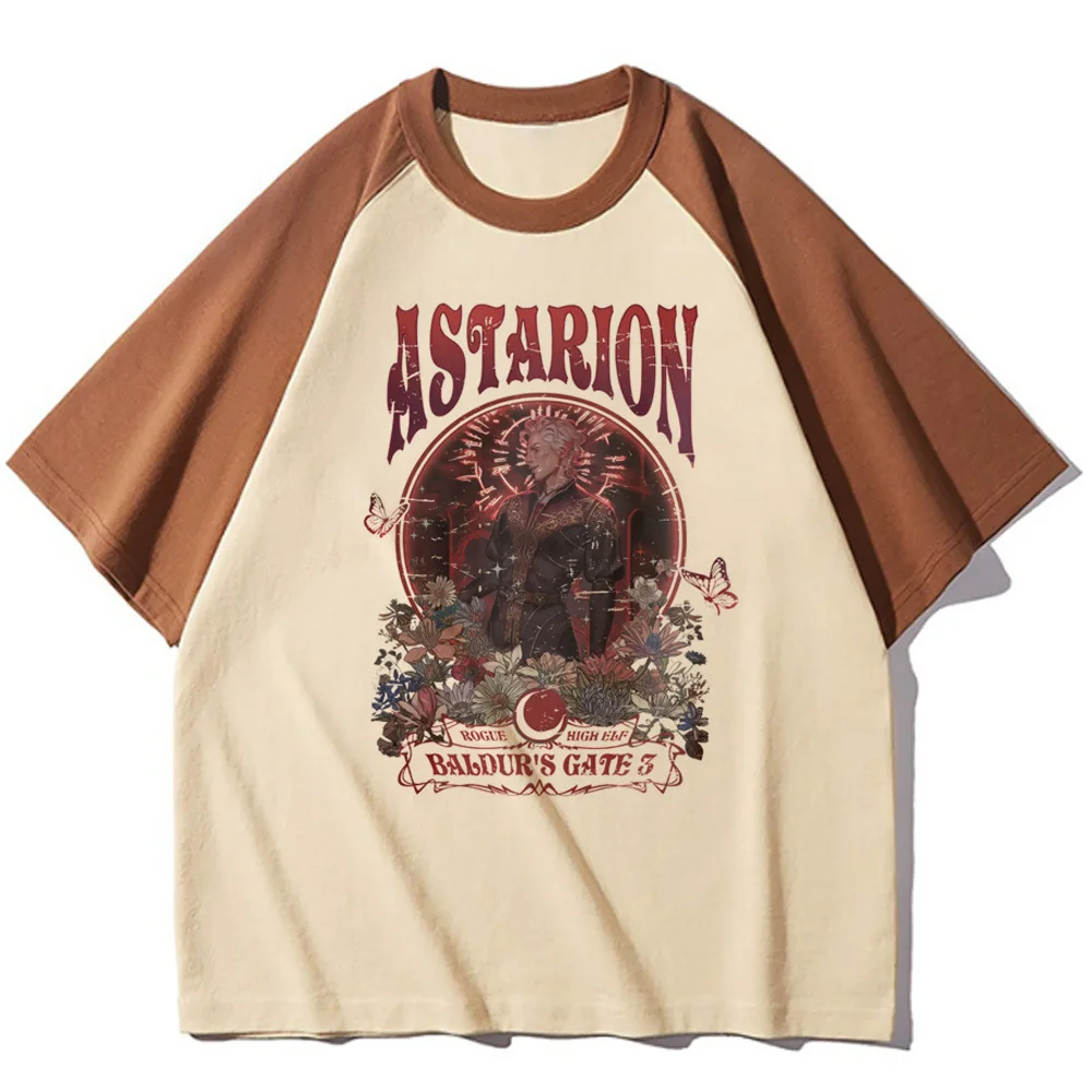 Astarion female korean clothes 2000s Comfortable 80s Psychedelic Gothic shirt Pop Culture Punk graphic Grunge