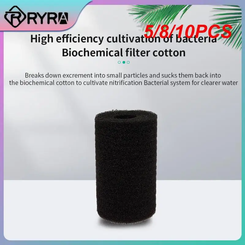 

5/8/10PCS Creative Sponge Filter Pumps Small Fish Tank Aquarium Filter Mini Biochemical Sponge Water Pneumatic Filter